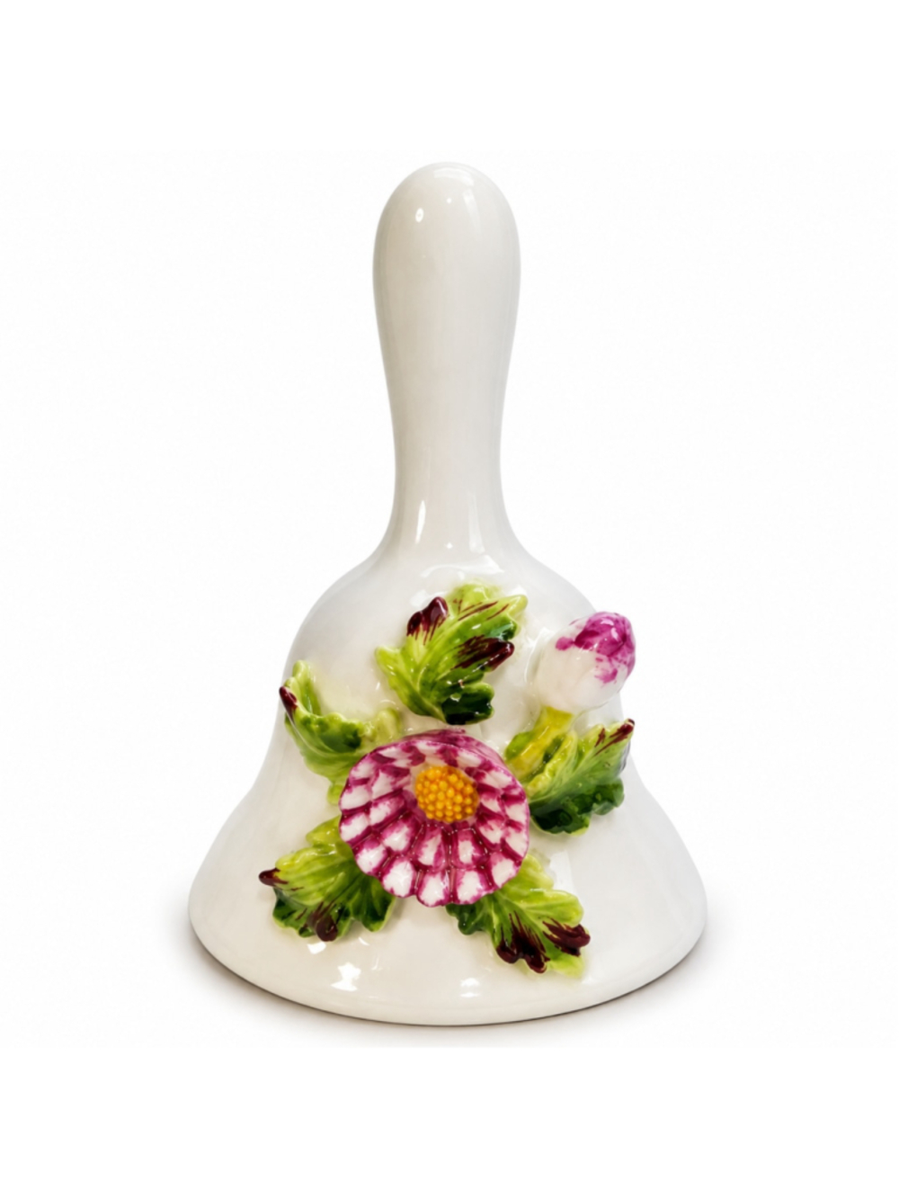 Vintage Napcoware Bone China 3" Bell Raised 3D Flowers Floral Japan Collectible